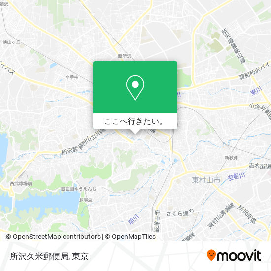 所沢久米郵便局地図