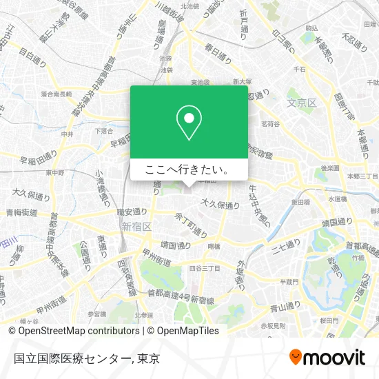 国立国際医療センター地図