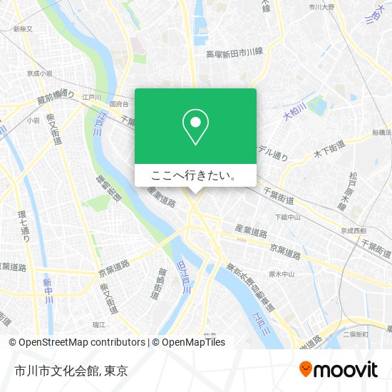 市川市文化会館地図