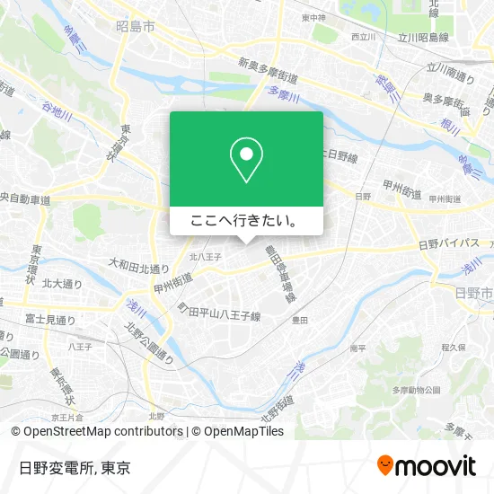 日野変電所地図