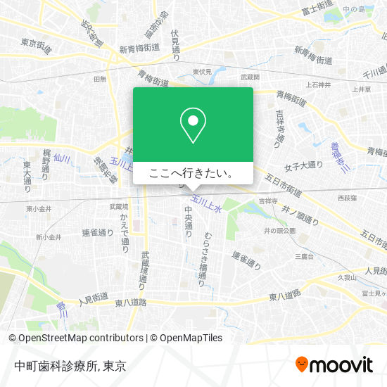 中町歯科診療所地図