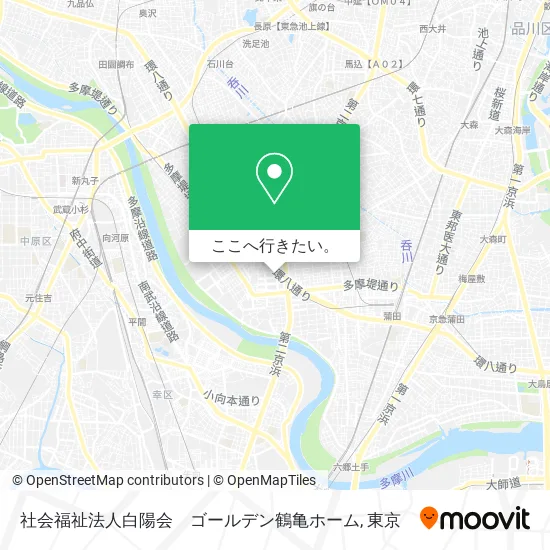 社会福祉法人白陽会　ゴールデン鶴亀ホーム地図
