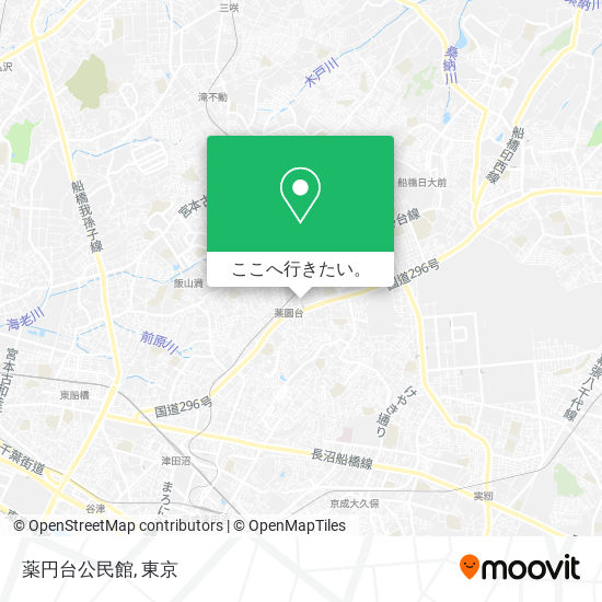 薬円台公民館地図
