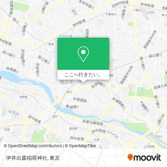 伊井出森稲荷神社地図