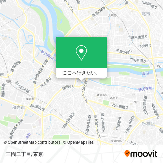 三園二丁目地図