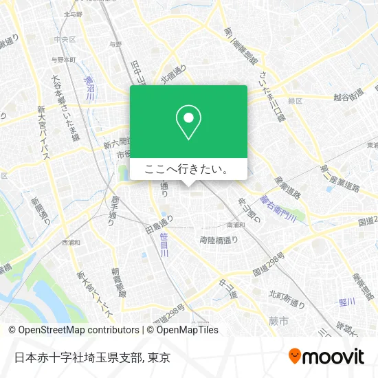 日本赤十字社埼玉県支部地図
