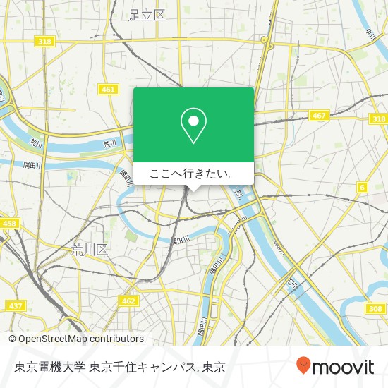 東京電機大学 東京千住キャンパス地図