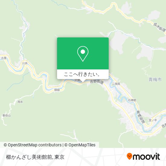 櫛かんざし美術館前地図