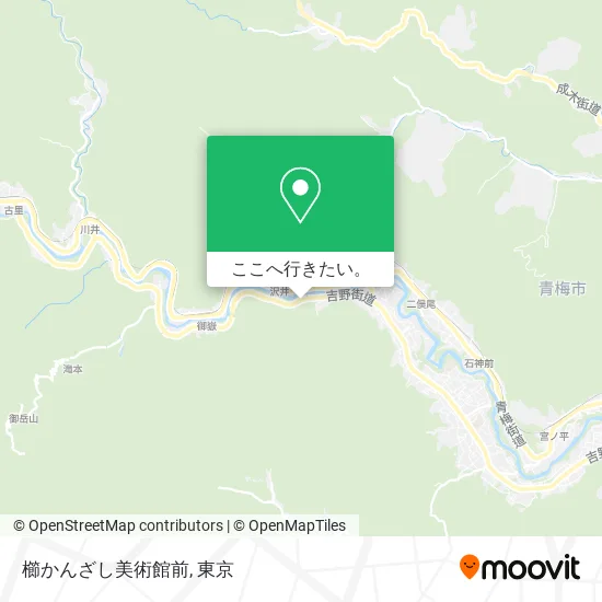 櫛かんざし美術館前地図