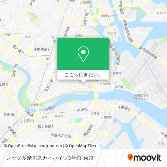 レック多摩川スカイハイツ3号館地図