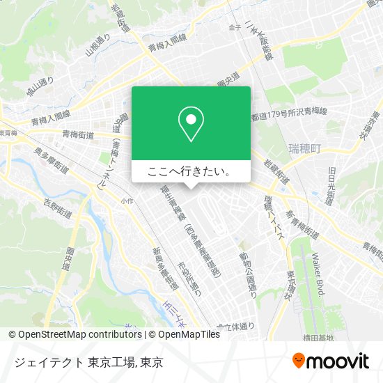 ジェイテクト 東京工場地図