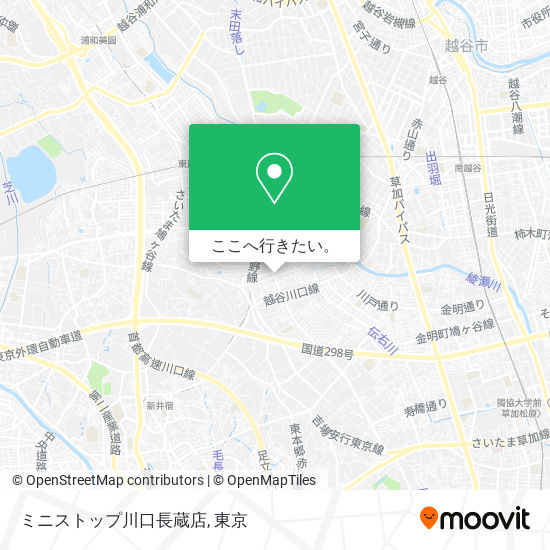 ミニストップ川口長蔵店地図