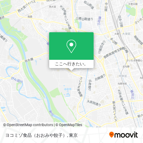 ヨコミゾ食品（おおみや餃子）地図