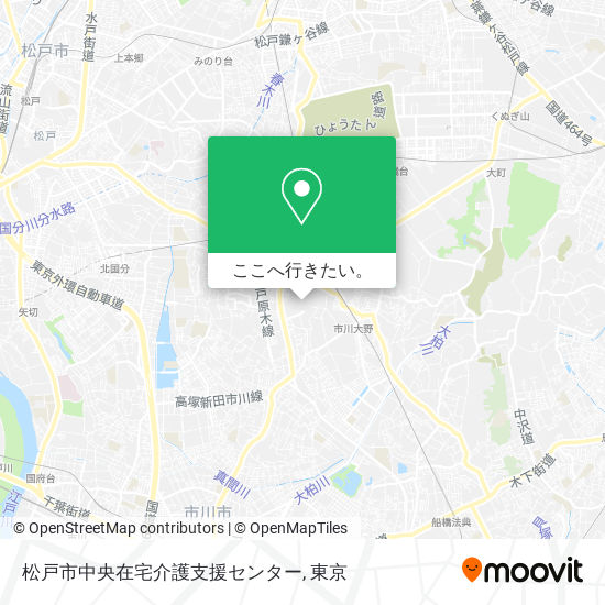 松戸市中央在宅介護支援センター地図