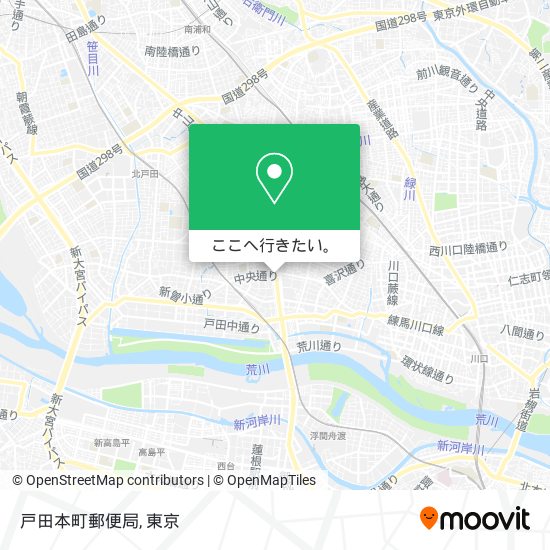 戸田本町郵便局地図