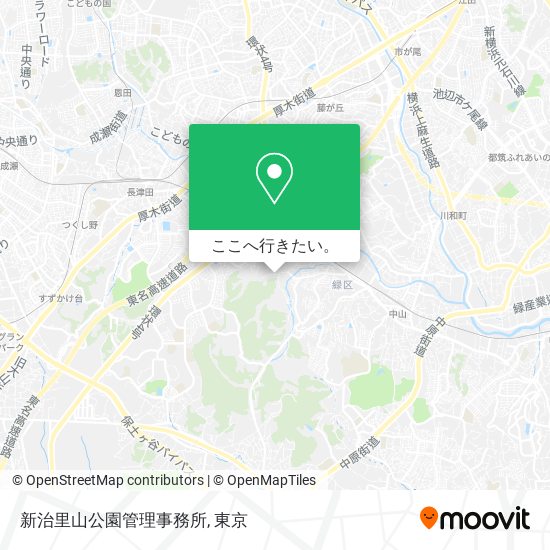 新治里山公園管理事務所地図