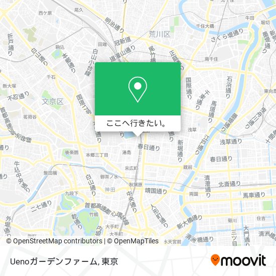 Uenoガーデンファーム地図