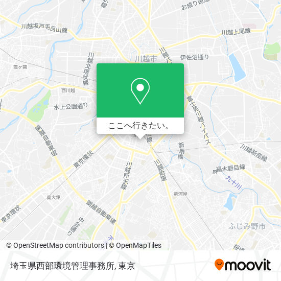 埼玉県西部環境管理事務所地図