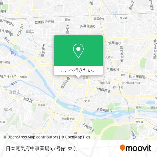 日本電気府中事業場6,7号館地図