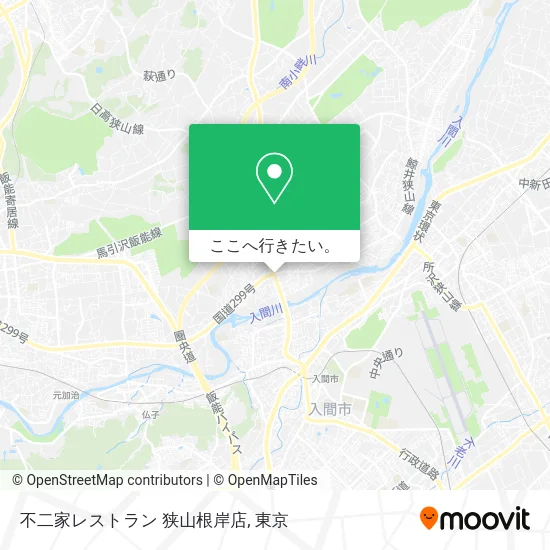 不二家レストラン 狭山根岸店地図