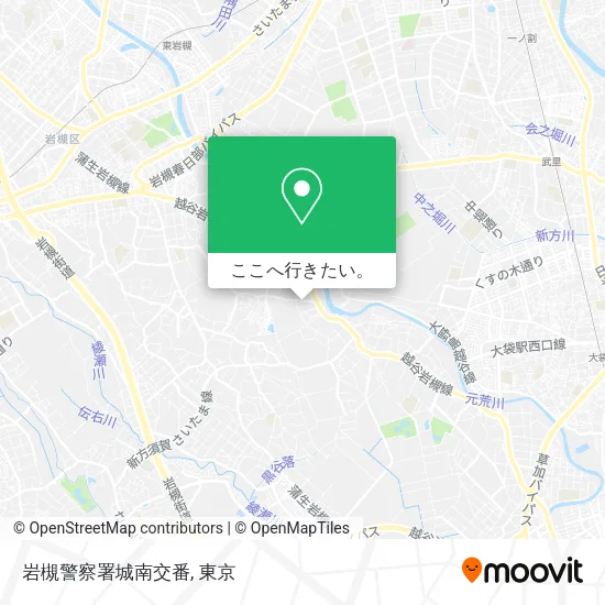 岩槻警察署城南交番地図