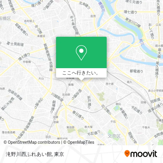 滝野川西ふれあい館地図