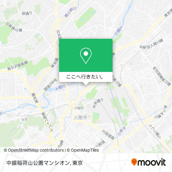 中銀稲荷山公園マンシオン地図