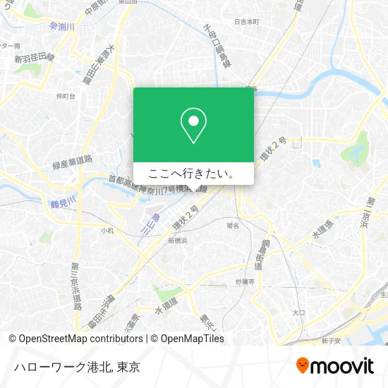 ハローワーク港北地図