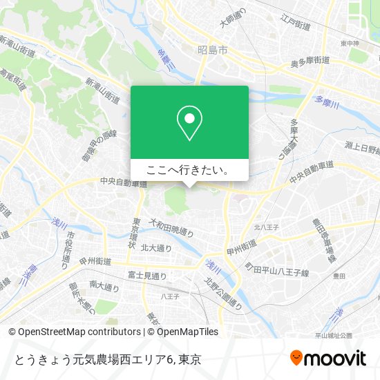 とうきょう元気農場西エリア6地図