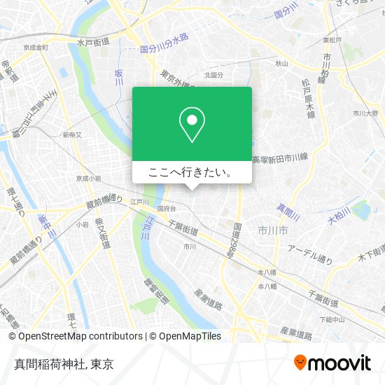 真間稲荷神社地図