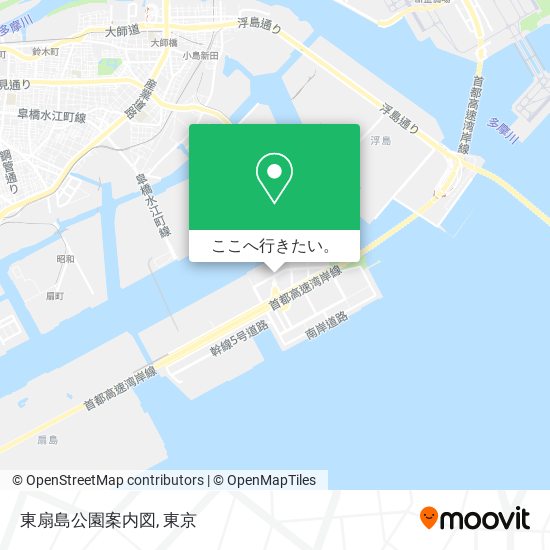 東扇島公園案内図地図