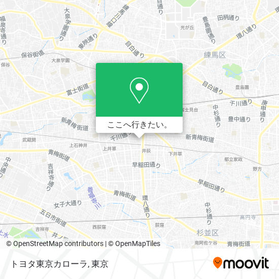 トヨタ東京カローラ地図