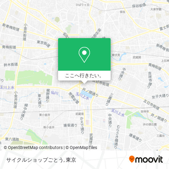 サイクルショップごとう地図