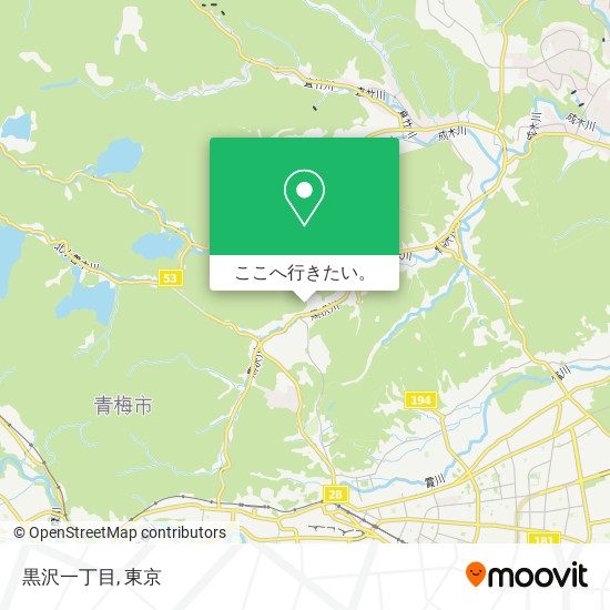 黒沢一丁目地図