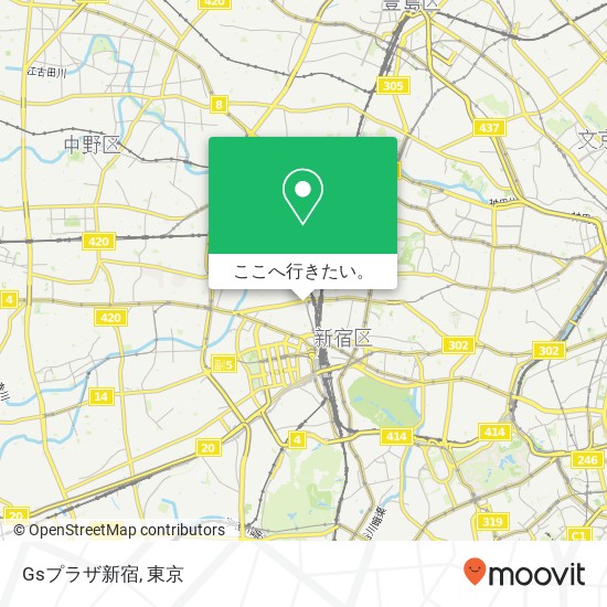 Gsプラザ新宿地図