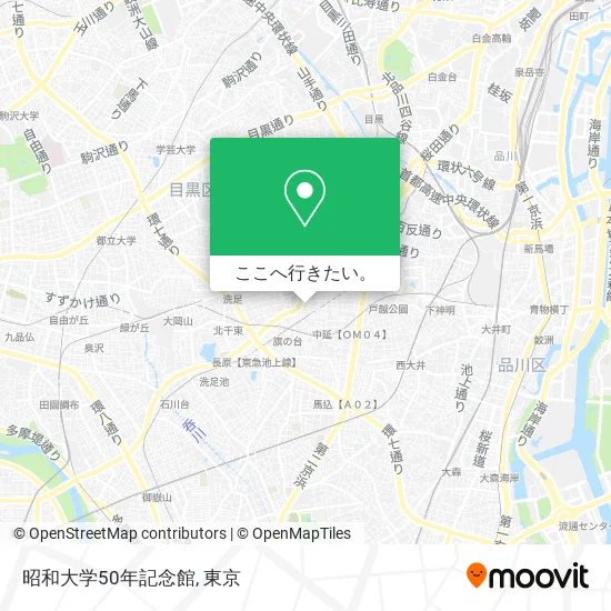 昭和大学50年記念館地図