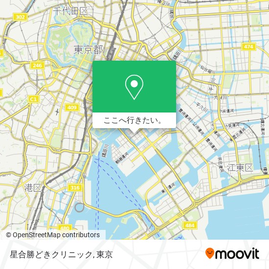 星合勝どきクリニック地図