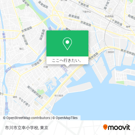 市川市立幸小学校地図