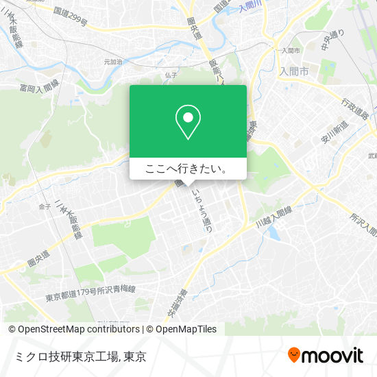 ミクロ技研東京工場地図