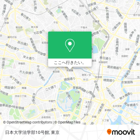 日本大学法学部10号館地図