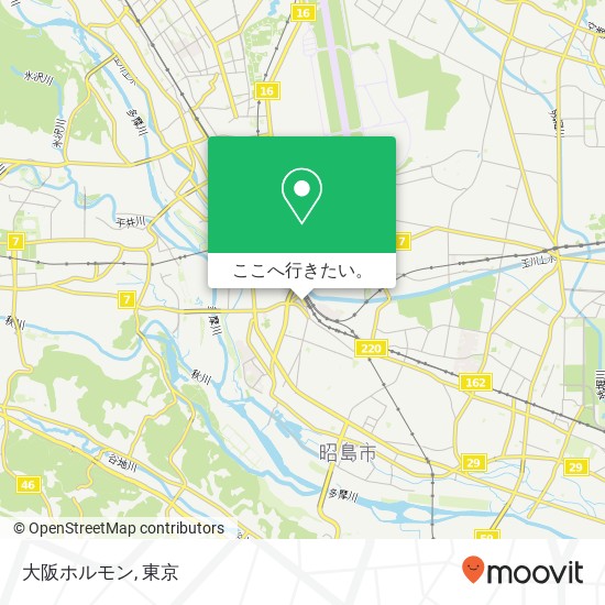大阪ホルモン地図