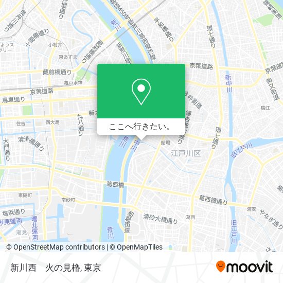新川西　火の見櫓地図