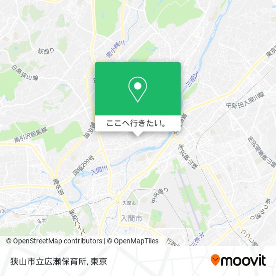 狭山市立広瀬保育所地図