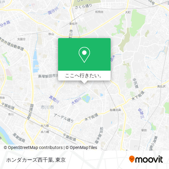 ホンダカーズ西千葉地図