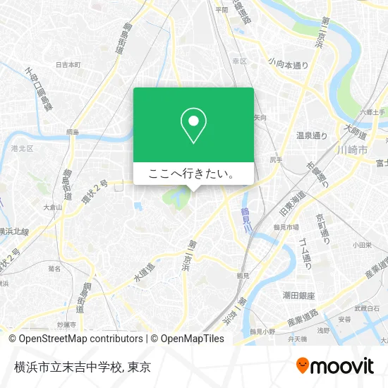 横浜市立末吉中学校地図