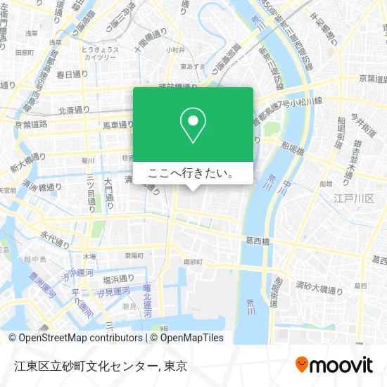 江東区立砂町文化センター地図