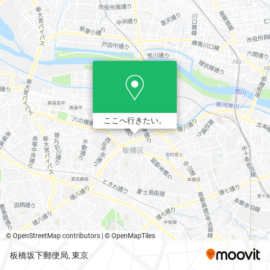 板橋坂下郵便局地図