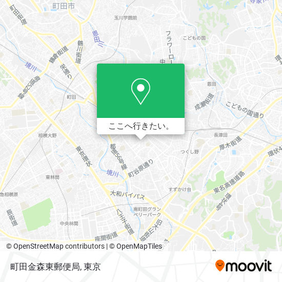 町田金森東郵便局地図