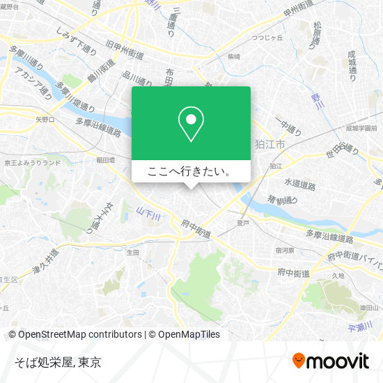 そば処栄屋地図