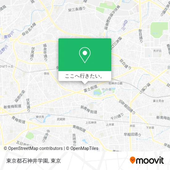 東京都石神井学園地図